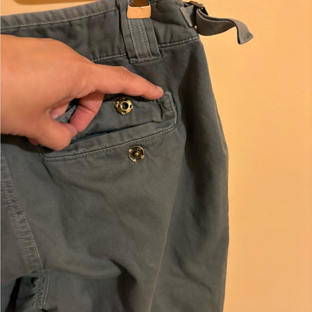 LAST CHANCE | Da-Nang olive green embroidered Y2K cargo-style pants - Picture 9 of 12